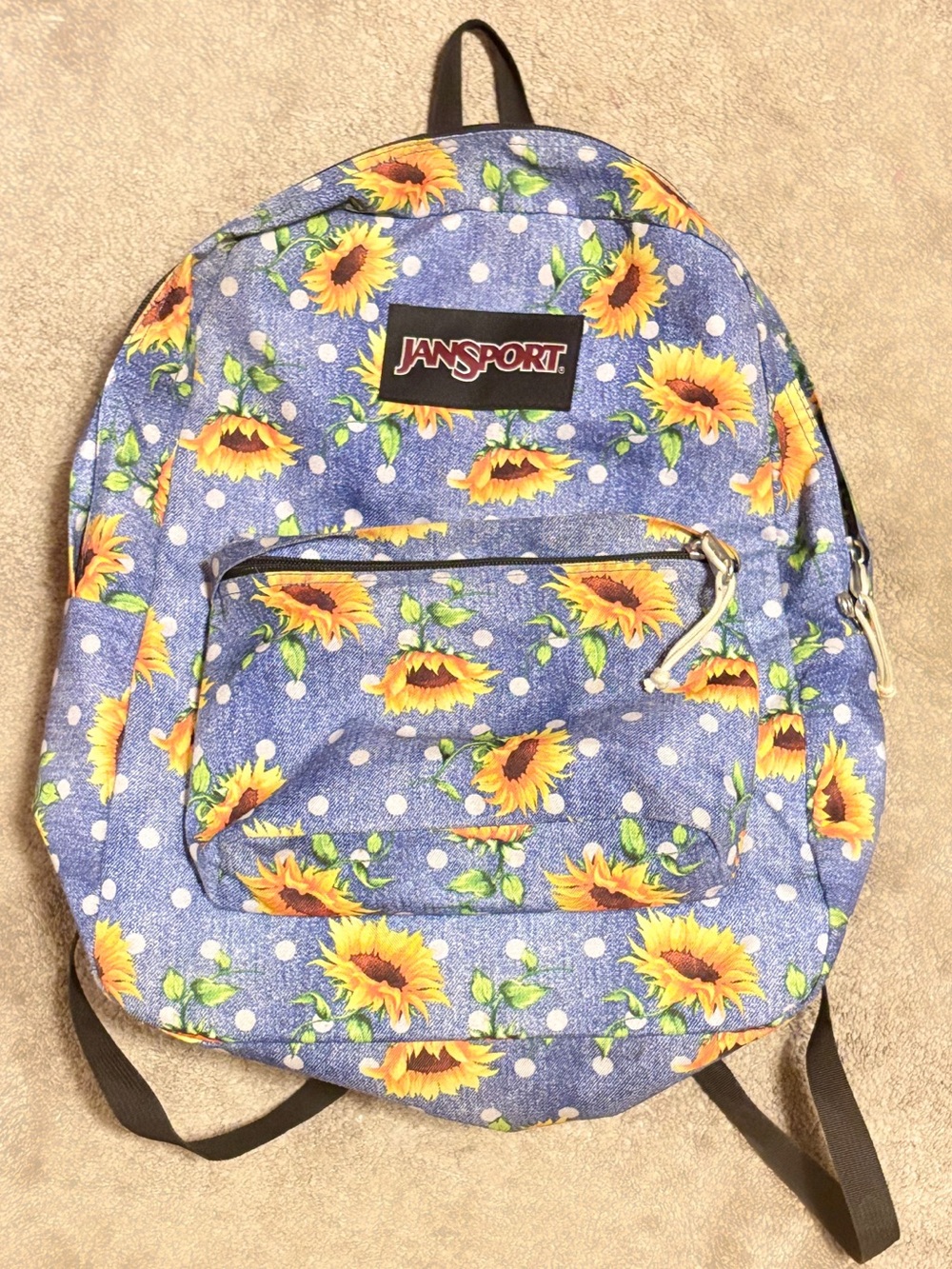 Jansport Sunflower blue Jean print Backpack